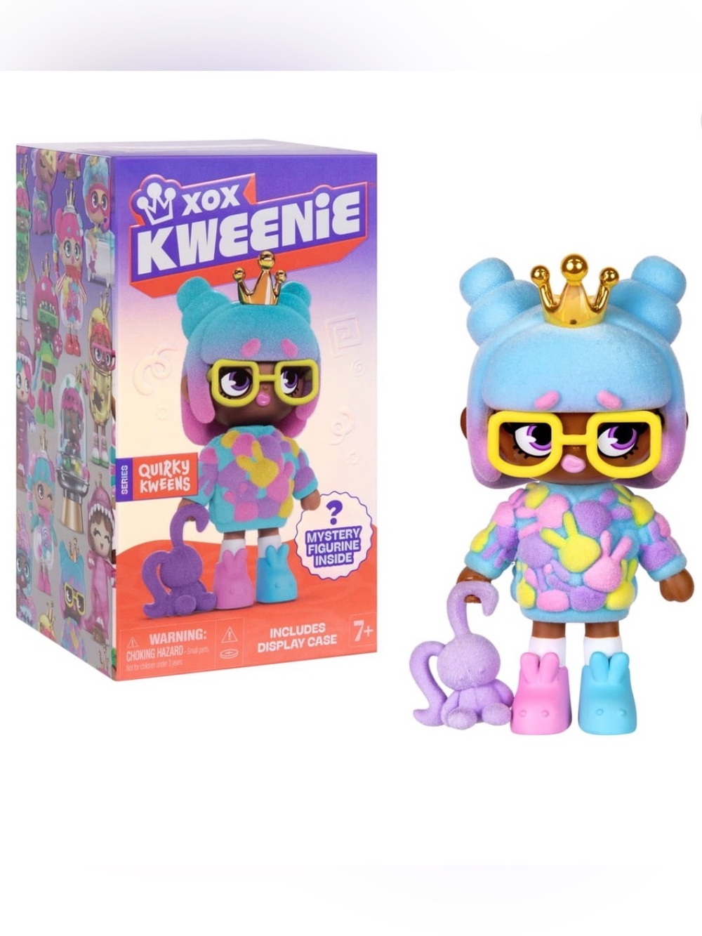 XOX KWEENIE Quirky Kweens Mystery Figurine - Includes Display Case